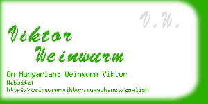 viktor weinwurm business card